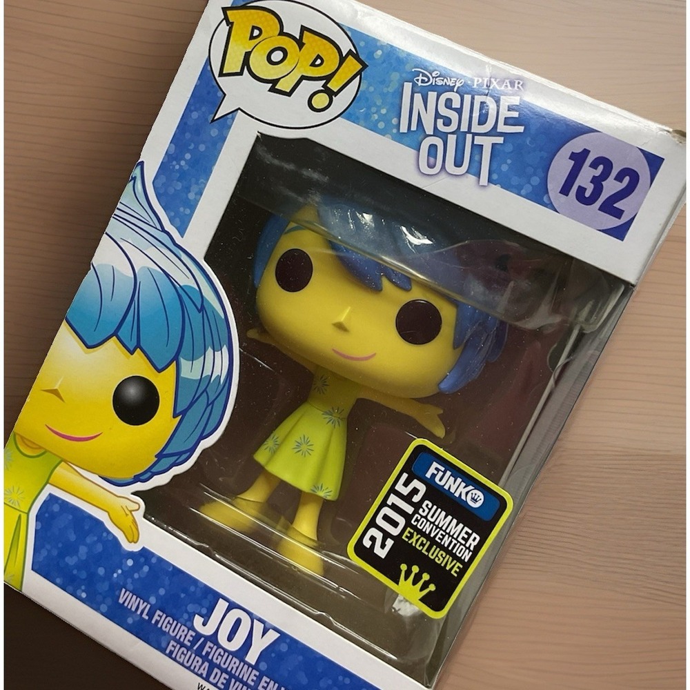 Funko Pop Disney Inside Out Joy 132 SDCC 2015 Summer Convention Exclusive Vinyl